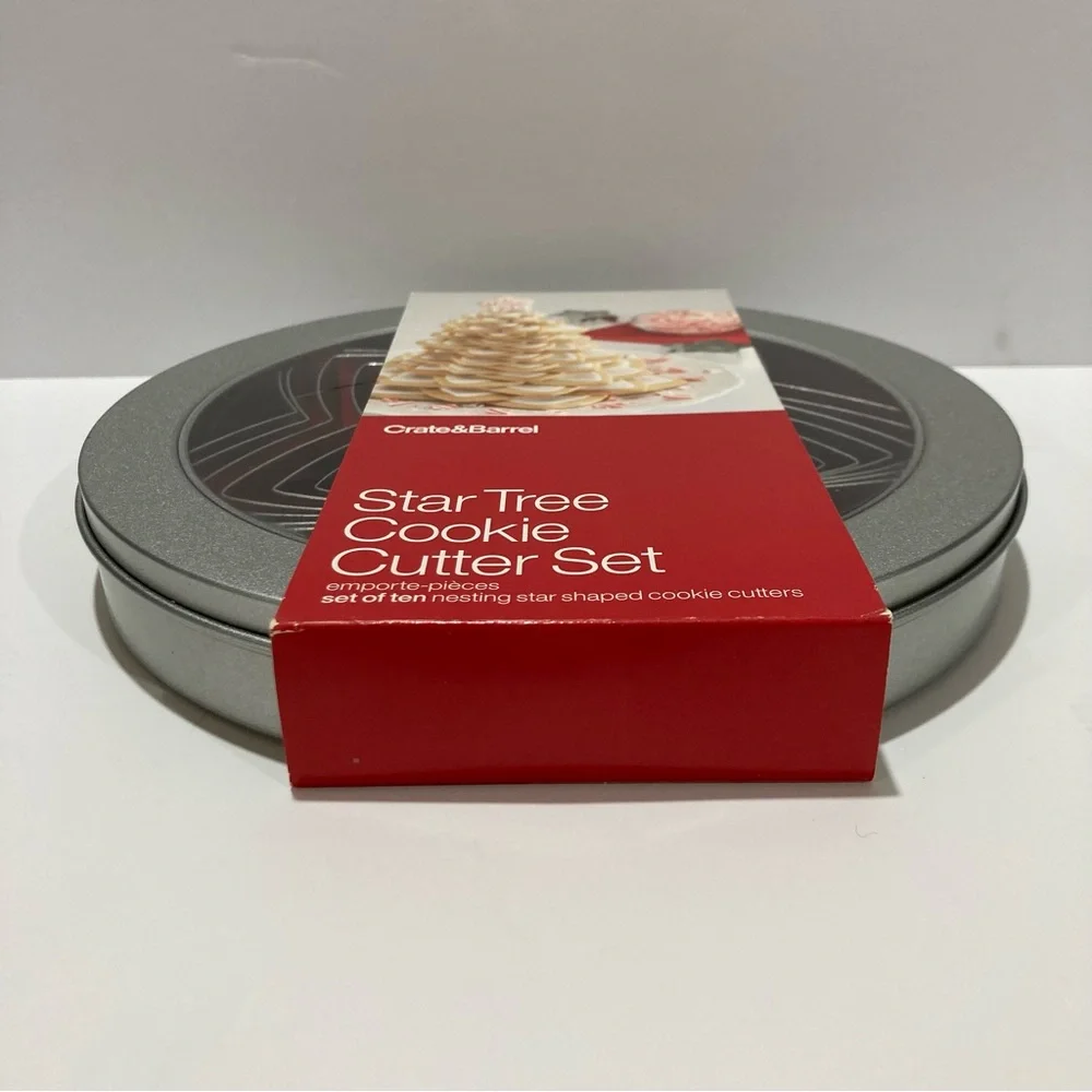 Crate & Barrel Star Tree Cookie Cutter Set